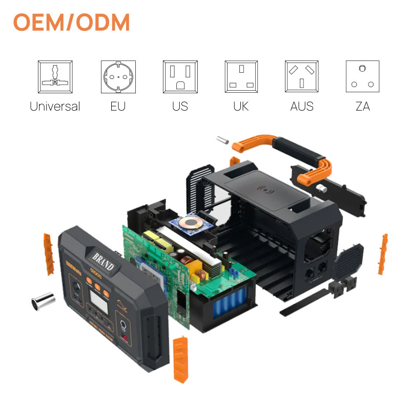 Alimentation d'énergie portative de la centrale solaire 500w de maison de secours de camping de 500w