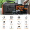 Banque de batterie LiFePO4 de secours de secours de camping 1200W chargeant la centrale électrique portative 