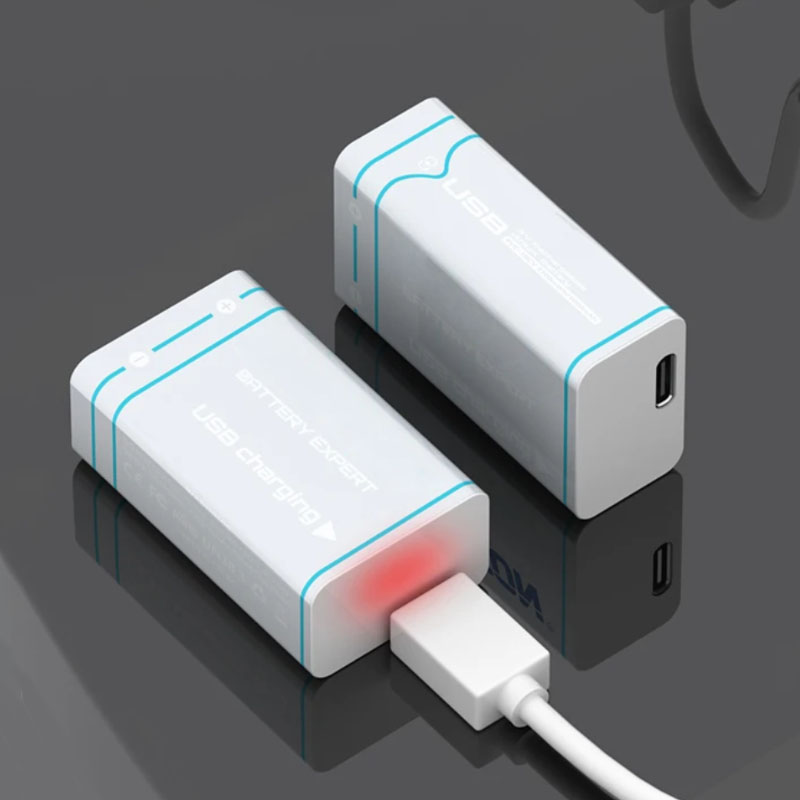 Batterie rechargeable Li-ion 3700 mwh pour multimètre et jouet USB-C portable